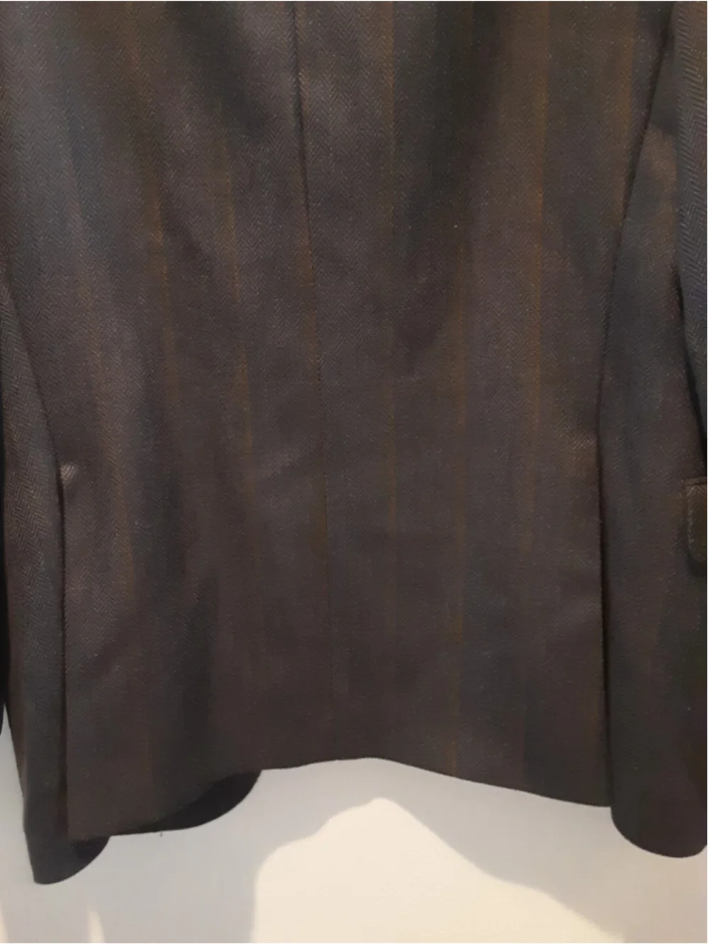 FACONNABLE Sport Coat 41R Model- LAWRENCE Blue Gray Windowpane Double Vent Mint